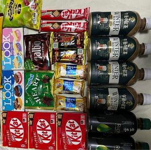 菓子　飲料　 詰め合わせ　チョコレート　ミルクティー　キットカット　ブラックサンダー　生茶　紅茶