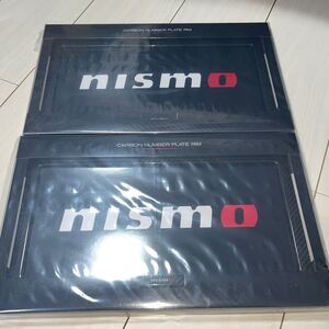 NISMO カーボンナンバープレートリム　2枚セット　新品未開封品