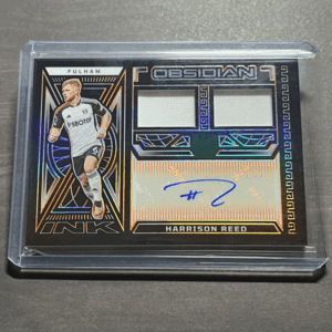 Harrison Reed - Fulham Auto /75 Dual Jersey Ink Electric Etch Orange 2023-24 Panini Obsidian Soccer Autograph 直筆サイン