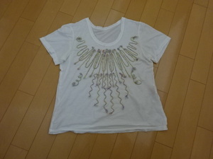 イッセイミヤケ ISSEY MIYAKE プリーツ HaaT ハート トップス カットソー Ｔシャツ 日本製 サイズ2 綿１００％