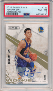 Jeremy Lin NBA 2010-11 Panini Rookies & Stars RC Rookie Signature Auto 499枚限定 PSA 8 直筆サイン ルーキーオート ジェレミー・リン