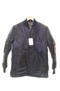 ☆ ALPHA INDUSTRIES アルファ 別注 nano universe ナノユニバース MA-1 TA1094-8001 sizeL 黒 ブラック 103