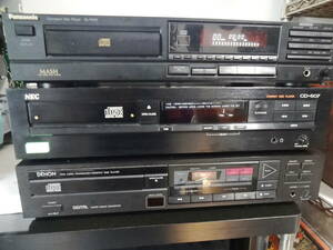 NEC　CD-607 DENON DCD-1100 panasonic SL-PS30 3台まとめて　ジャンク BEST Vintage Audio japan made