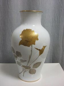 大倉陶園（金蝕バラ）36cm花瓶（花器）