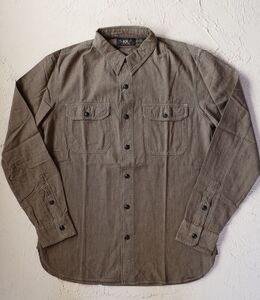 新品*RRL*セルビッジ ジャスペ ワークシャツ *M　ダブルアールエル