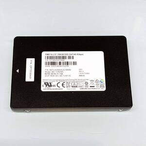 「正常」判定 2.5インチ SSD 256GB SAMSUNG MZ7LN256HAJQ 使用時間32093時間 ジャンク扱い B2123