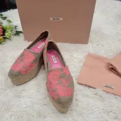 miu miu　ミュウミュウ　リゾート　厚底　スリッポン　スニーカー　パンプス