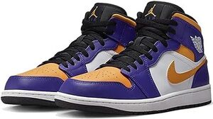 30㎝ ナイキ エアジョーダン 1 ミッド レイカーズ パープル DQ8426-517 AIR JORDAN 1 MID LAKERS PURPLE 