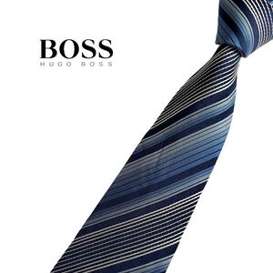 HUGO BOSS ネクタイ レジメンタル柄 ストライプ柄 ヒューゴボス USED 中古 m594