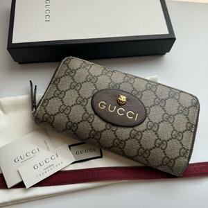 【美品】 GUCCI グッチ ネオヴィンテージ GGシュプリーム 長財布