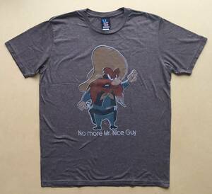 LOONEY TUNES ヨセミテ・サム 丸首Tシャツ JUNK FOOD Mサイズ 杢ブラウン USA製　ルーニー・テューンズ　YOSEMITE SAM　米国製