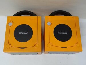 8■/Zこ7900　任天堂 ゲームキューブ GAME CUBE 本体 オレンジ 訳ありジャンク 2台セット / 保証無