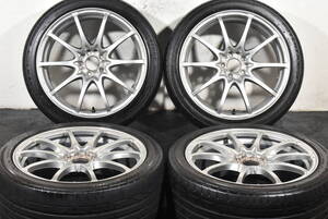 ☆RAYS VOLK RACING CE28NF 18インチ☆鍛造品☆PCD100 7.5J +50☆BS ポテンザ S001☆215/45R18☆86 BRZ インプレッサ レガシィ☆