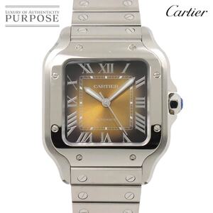 カルティエ Cartier サントスドゥカルティエMM WSSA0065 メンズ 腕時計 ブラウン 自動巻き ウォッチ Santos De Cartier 90258589