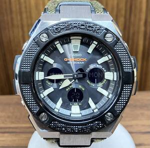 CASIO G-SHOCK カシオ Gショック ソーラー メンズ 腕時計 黒文字盤 GST-S330AC アナデジ デジアナ