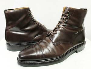 CROCKETT＆JONES クロケット&ジョーンズ NORTHCOTE ノースコート レースアップブーツ ダークブラウン LAST/348 UK7.5E/26cm 靴