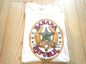 90´S【BANANA REPUBLIC】MADE IN U・S・A☆メンズ(M)ビンテージTシャツ