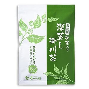 茶つみの里 抹茶入り 緑茶 ティーバッグ 2.5g×100個入 お徳用 深蒸し茶 ティーパック 100包 静岡県産