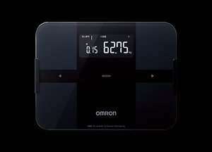 * オムロン【カラダスキャン KRD-608T2-BK】体重体組成計（OMRON connect アプリ対応）ブラック 家電