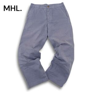 MHL. マーガレットハウエル 通年 ストレート★ コットン パンツ Sz.M　メンズ　A4B05076_A#R