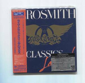 限定盤　紙ジャケCD 中古 帯付 ■　AEROSMITH エアロスミス ■ CLASSICS LIVE ライヴ・クラシックス MHCP 326 外ビニール袋使用感シワ