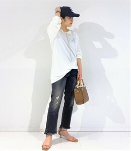 新品同様★R13 BOY デニムパンツ　STRAIGHT DENIM カットオフ クロップドデニム　 50600円　AP STUDIO　アパルトモン★