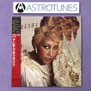 傷なし美盤 アレサ・フランクリン Aretha Franklin 1983年 LPレコード Get It Right 国内盤 帯付 R&B Luther Vandross, Marcus Miller