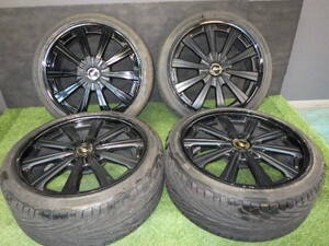 ★ロデオドライブ★スーパースター★22インチ★サフォーク★22×10J+46★PCD130★5H★265/35R22★4本★中古★ポルシェ★カイエン