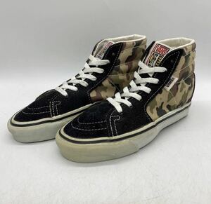 【23cm】90s DeadStock VANS SK8 HI TOP 90年代 デッドストック バンズ スケート ハイトップ USA製 迷彩 箱無し スケハイ 2549