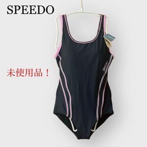 SPEEDO スピード 競泳水着 ワイドカンター ミズノ製 デッドストック日本製 O(JASPO) ネイビー