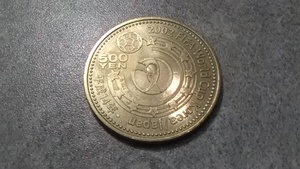 平成14年2002FIFA World Cup korea/japen記念硬貨500円（未使用）