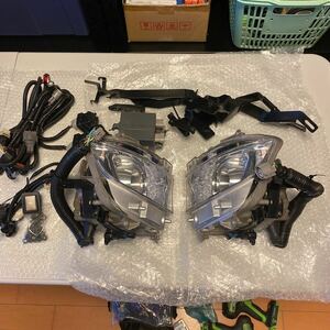 美品 LS460 中期 純正 オプション ディスチャージ フォグ ランプ usf uvf LS600 ライト バンパー uz sz レクサスLS 後期 ハーネ スイッチ