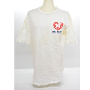 レア 郵便局 ふみの日 1990年 柄 Tシャツ Mサイズ [企業物][POST OFFICE][切手][アンティーク][ビンテージ][希少][レトロ][当時物]