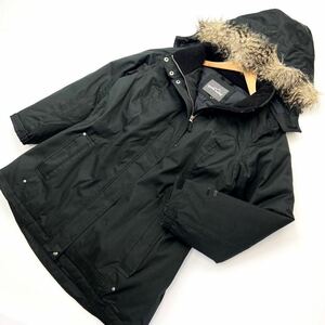 エディーバウアー ☆ Eddie Bauer WEATHER EDGE 防寒完璧♪ ダウンジャケット ダウンパーカー レディース ブラック SM相当 ブラック■S911