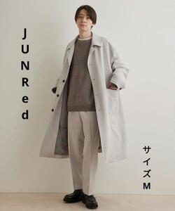 JUNRed　スムースストレッチライナー付きオーバーコート　サイズM