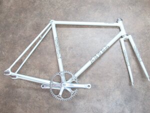 〇 LEVEL PROFESSIONAL フレーム SHIMANO FC-7710 DURA-ACE 165mm クランク ピスト 競輪 NJS