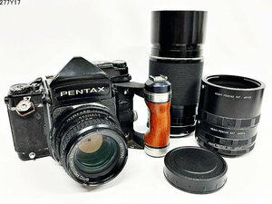 ★ASAHI PENTAX アサヒ ペンタックス 67 smc 1:2.4 105mm Super-Multi-Coated TAKUMAR/6×7 1:4/300 TTL 中判 カメラ 接写リング 277Y17-14