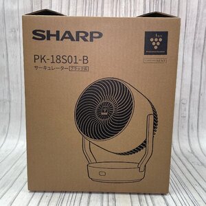 m002 G5(100) 1円～ 未使用 SHARP シャープ PK-18S01-B サーキュレーター プラズマクラスター NEXT 扇風機 ブラック 黒