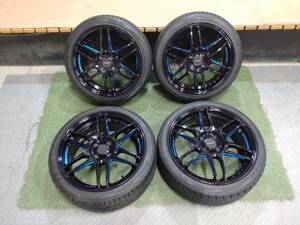 美品 WEDS SPORT アルミホイール SA 60M 16インチ 5.5J +45 2本 17インチ 7J +43 2本 4H-100 ハブ径約73mm ※個人宅不可※【R6-1242F-K】