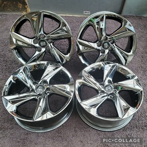 トヨタ 220系 クラウン RS 前期 純正 18インチ 8.0J +45 PCD114.3 5Hホイールのみ4本セットマークX　カムリ　プリウスαCH-Rアルファード