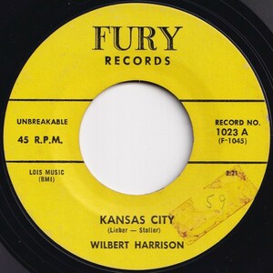 Wilbert Harrison Kansas City / Listen, My Darling Fury US 1023 205443 R&B R&R レコード 7インチ 45