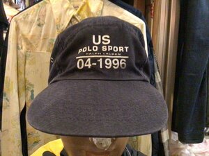 90’S MADE IN USA POLO SPORT RALPH LAUREN LONG BILL CAP SIZE L/XL アメリカ製 ポロ スポーツ ラルフ ローレン ロング ビル キャップ