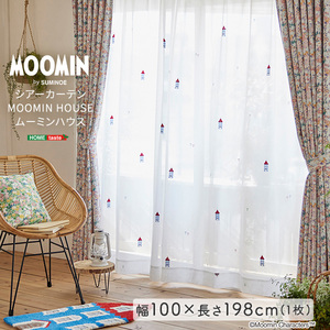 MOOMIN/ムーミン　シアーカーテン　100×198cm×1枚 MOOMIN HOUSE　ムーミンハウス