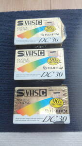 ★FUJIFILM★S-VHS-C ビデオカセットテープ 30分/90分 ST-C30 F DC A★3個★未開封★ジャンク扱い★送料無料