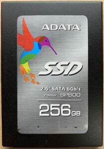 【使用時間65535時間】ADATA 256GB SP600 ASP600-256GM-B 2.5 SATA SSD 602