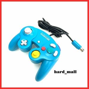 【送料無料】美品 純正品 任天堂 ゲームキューブ コントローラー DOL-003 エメラルドブルー Nintendo GameCube Official Controller 動作品