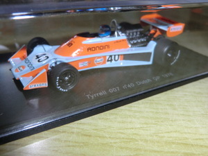 spark S1648 1/43 ティレル 007 #40 Dutch Gp 1976 Alessandro Pesenti Rossi