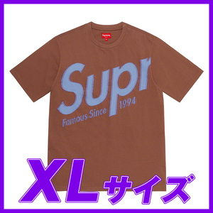 1472　Supreme Intarsia Spellout S/S Top(Brown) XL　/シュプリーム　インターシャスペルアウト　S/S トップ　ブラウン　XL　2021SS