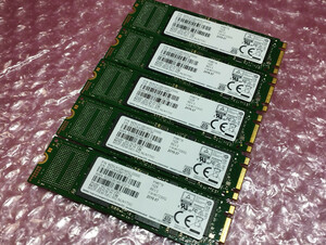 5個まとめて！ SAMSUNG M.2 SSD SATA 128GB MZ-NLN128C 正常品