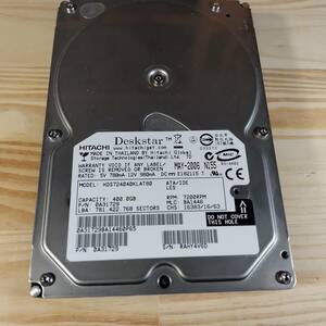 日立 hitachi 400GB/HDS724040KLAT80/7200rpm /3.5インチ IDE PATA UltraATA 内臓ハードディスク 増設HDD ③青日立